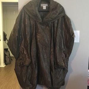 Vintage Issey Miyake Green Coat : XXL